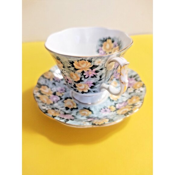 Royal Albert Tea Cup & Saucer set Garden Party Series Summer Skies - Picture 3 of 12